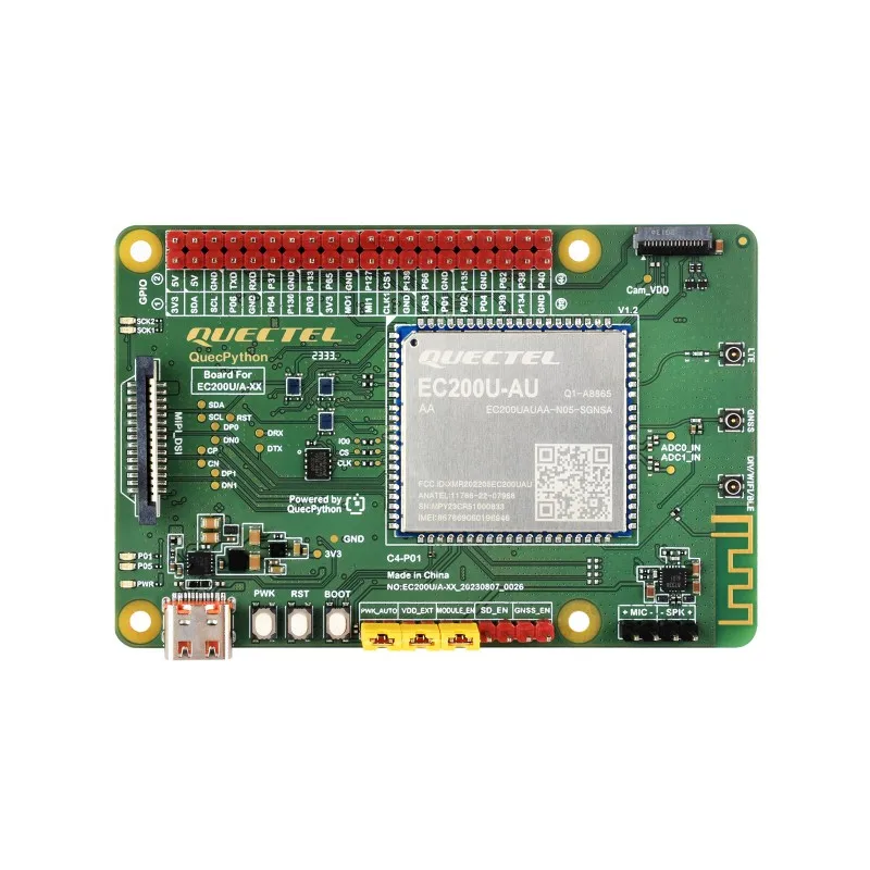 VoltSEC200U-AU C4-P01 Development Board Designed For QuecPython, Multi-Mode & Multi-Band Support, LTE Cat-1 / Bluetooth Communic