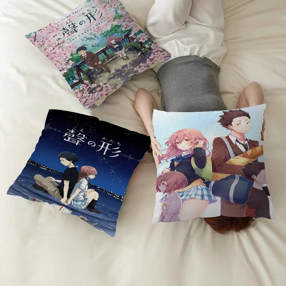 A Silent Voice Pillow Anime Pillow Sofa Bed Head Pillow Cover Cushion Cover 45x45 Cm Fashion