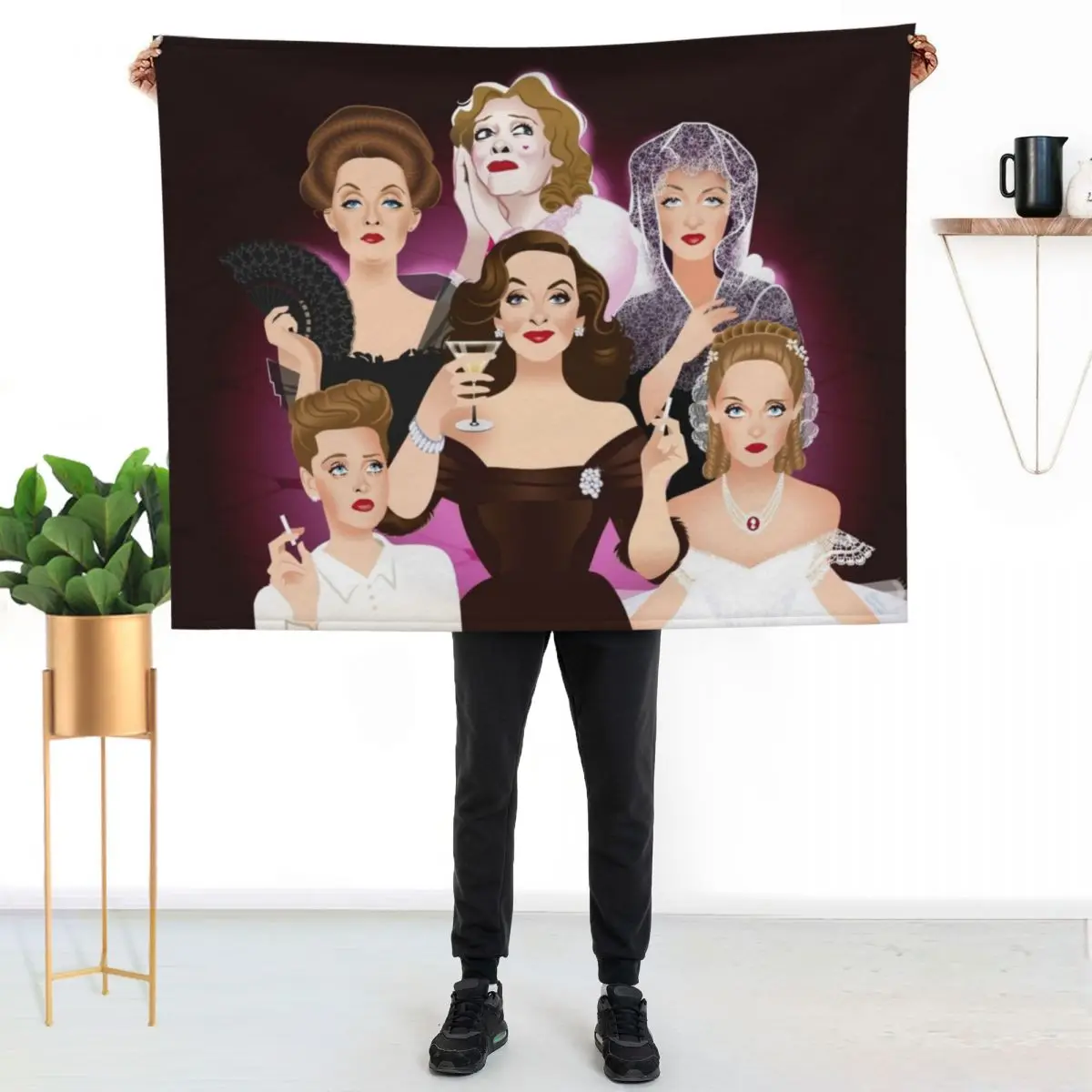 Bette Davis Throw Blanket Soft Beds Baby Luxury Designer Sofa Quilt Plaid blankets and throws Blankets
