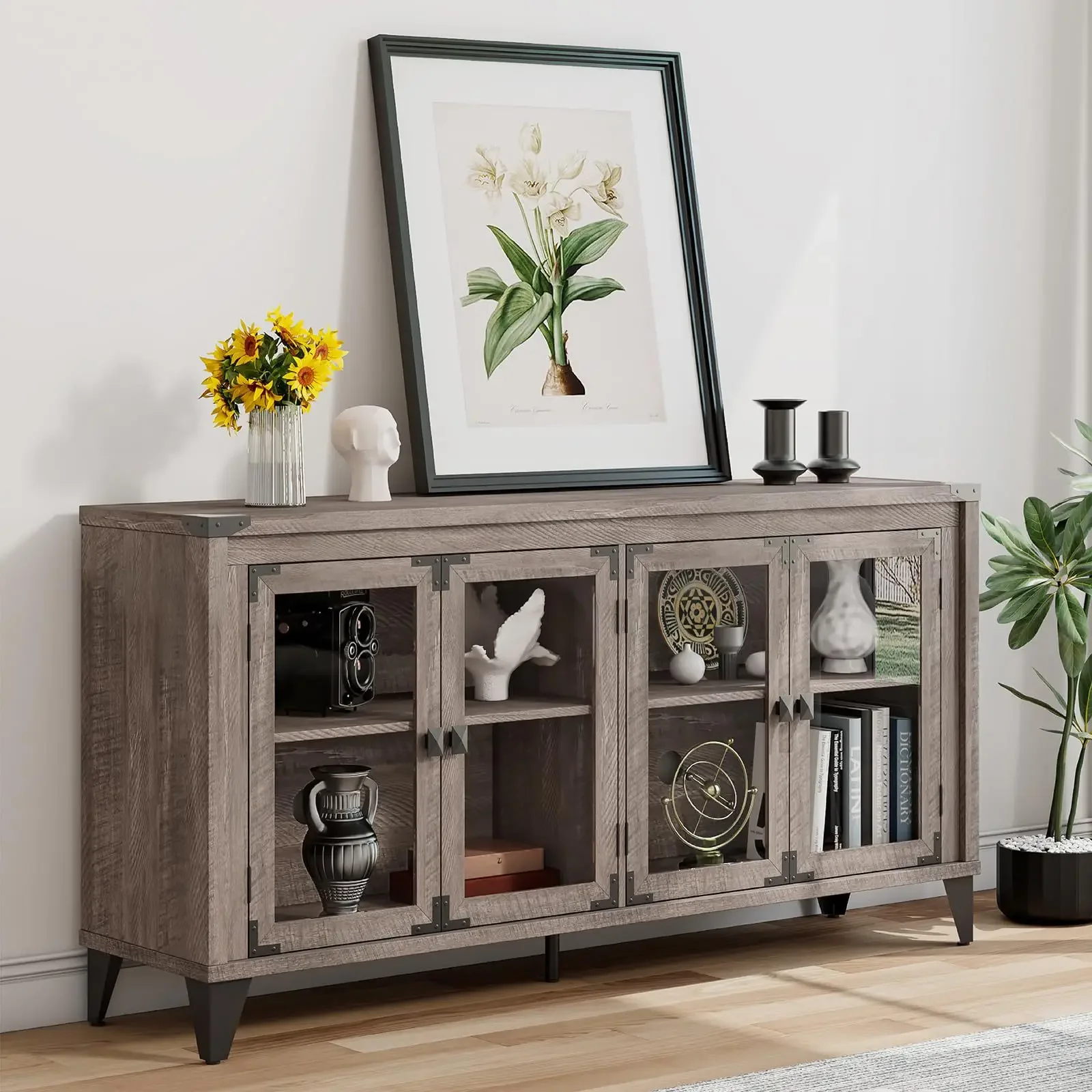 Light Luxury Small Storage Cabinet for Living Room for Bedroom Multi-Purpose Use Thickened Panel Durable Build Long Lasting