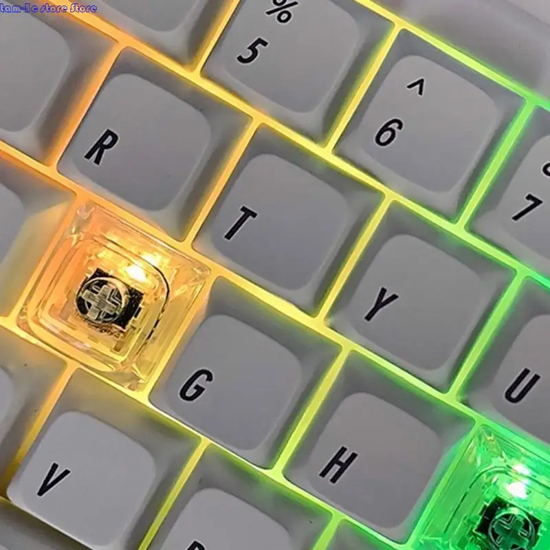 D0UA 1PCS Blank XDA Клюки Клюки 1,5 мм толщиной клавиш 1,75U Прозрачный клавиш Идеально подходит для энтузиастов DIY клавиатуры!