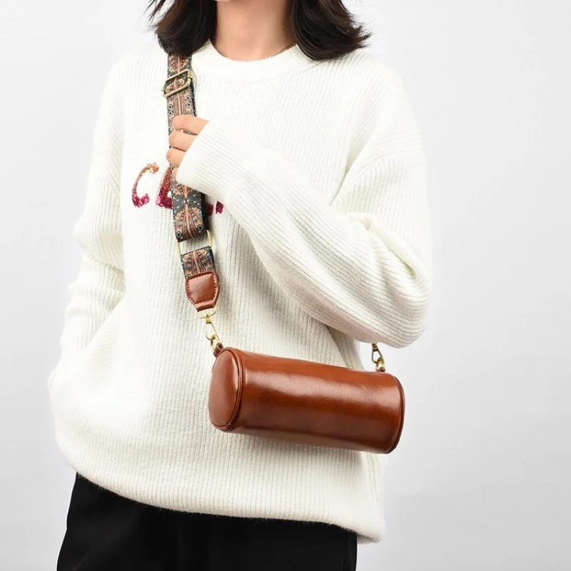 

Chic Leather Crossbody Bag For Women Shoulder Handbag Messenger Style Ladies Tote Luxury Brand Famous Designer Elegant