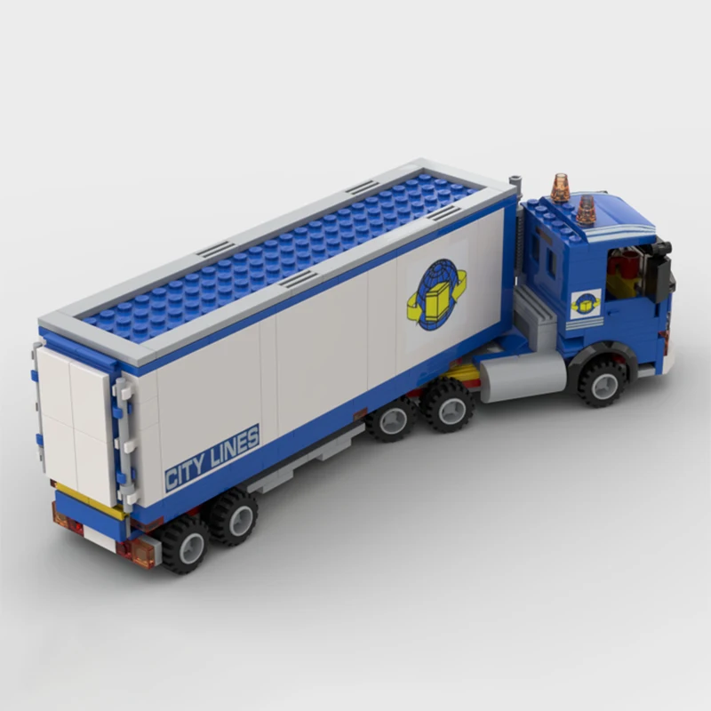 Vehicle Series City Lines Semi Truck Building Blocks Model Bricks Display Collection Children\'s Toys Gifts 251PCS