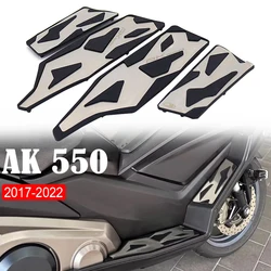For KYMCO AK 550 ak550 2018 2019 Motorcycle Footboard Steps Footrest Foot Pad Pedal Footrests Pads AK 550 2017-2020