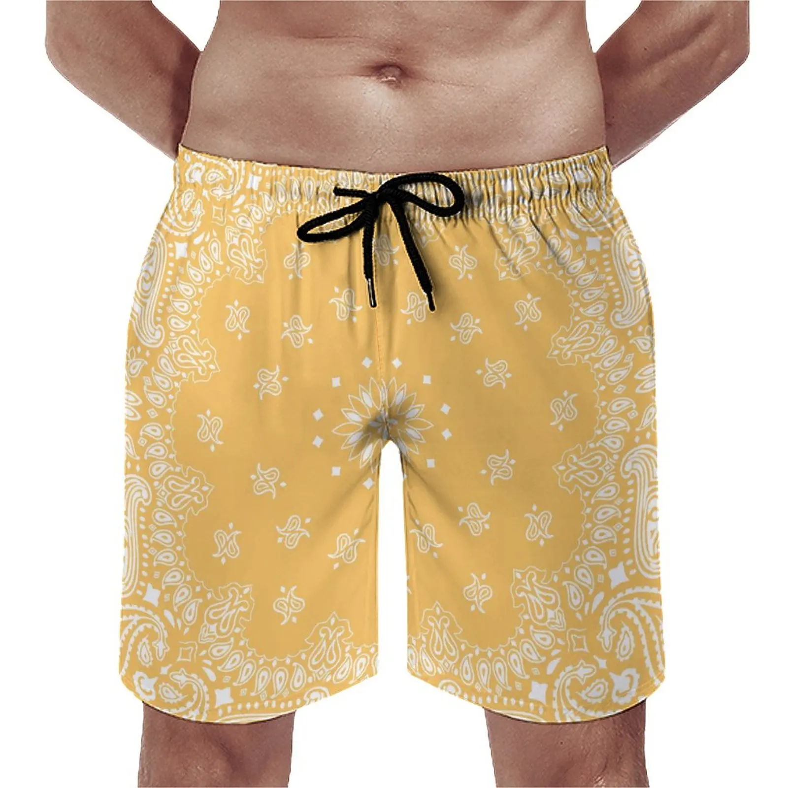 

Summer Bandana Custom Elastic Waistband Shorts Sports Pants Family Shorts Shorts Beach Shorts Casual Swimming Beach Shorts