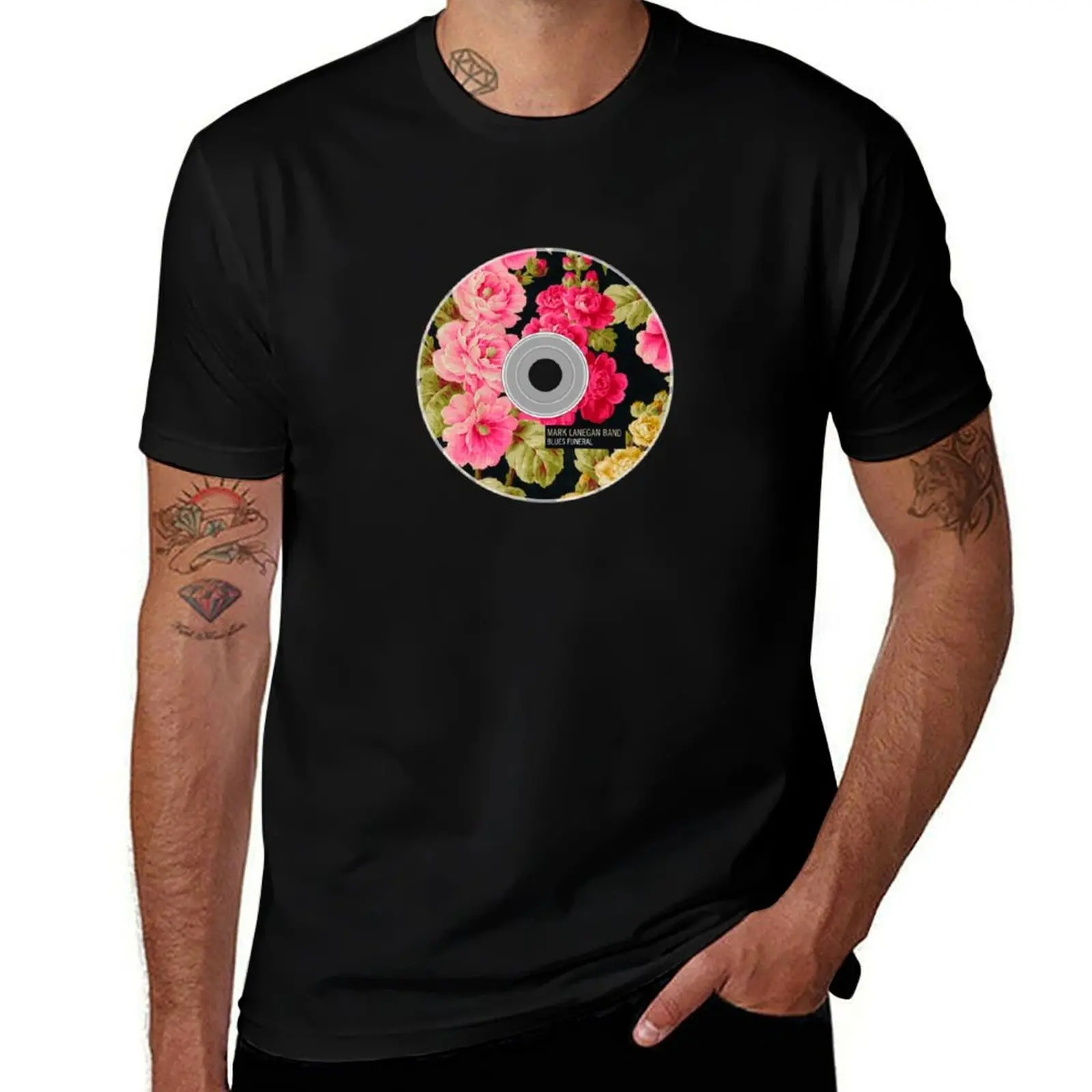 

MARK LANEGAN BLUES FUNERAL CD T-Shirt custom t shirt shirts graphic tees graphic shirts Men's t-shirt