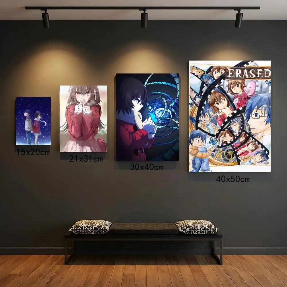 anime E-ERASED-D Poster Peel and Stick Wall Art for Cafe Office Bar and Home Decoration