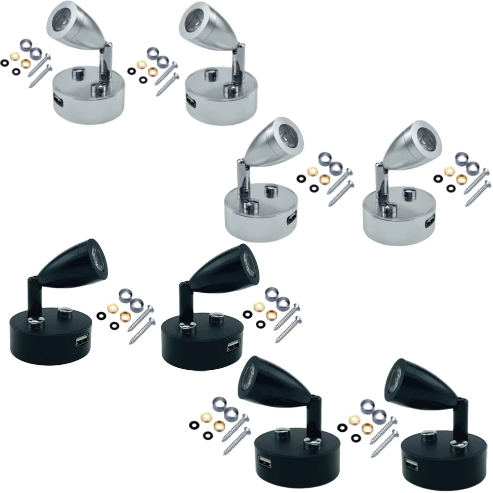 

USB RV Lights Interior Reading Lamp LED Smart Touch Wall Lamp Studies LED Wall Lamp Boat Camper Van Lamp