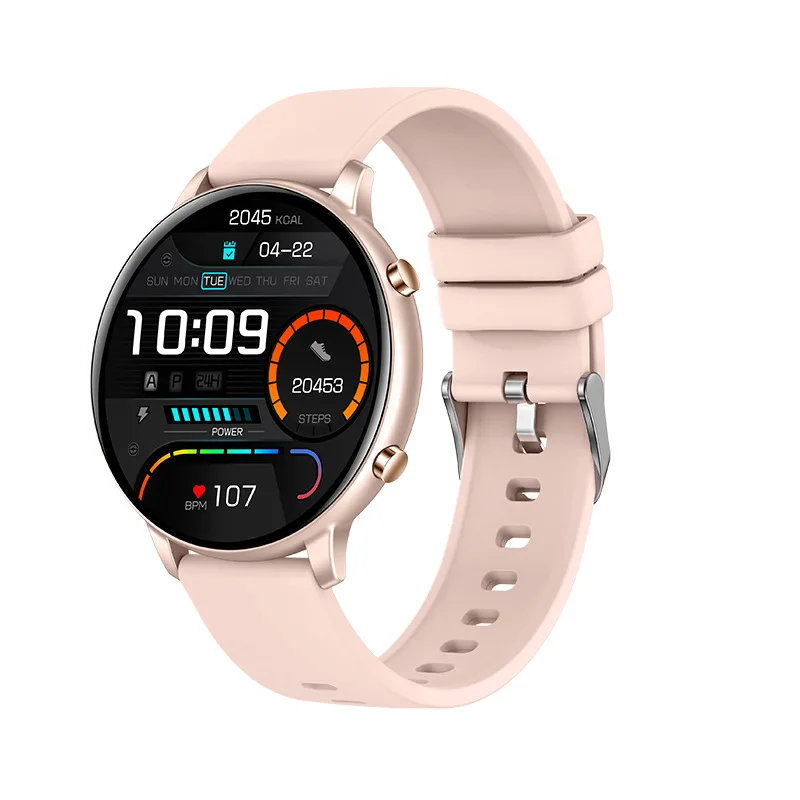 -Reloj de pulsera con pantalla redonda de 1,39 pulgadas, reloj de pulsera con Bluetooth, modo multideporte, monitoreo