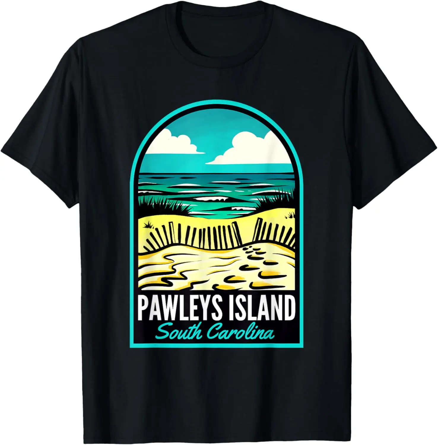 Pawleys Island SC Vintage T-Shirt,Crew T-shirt