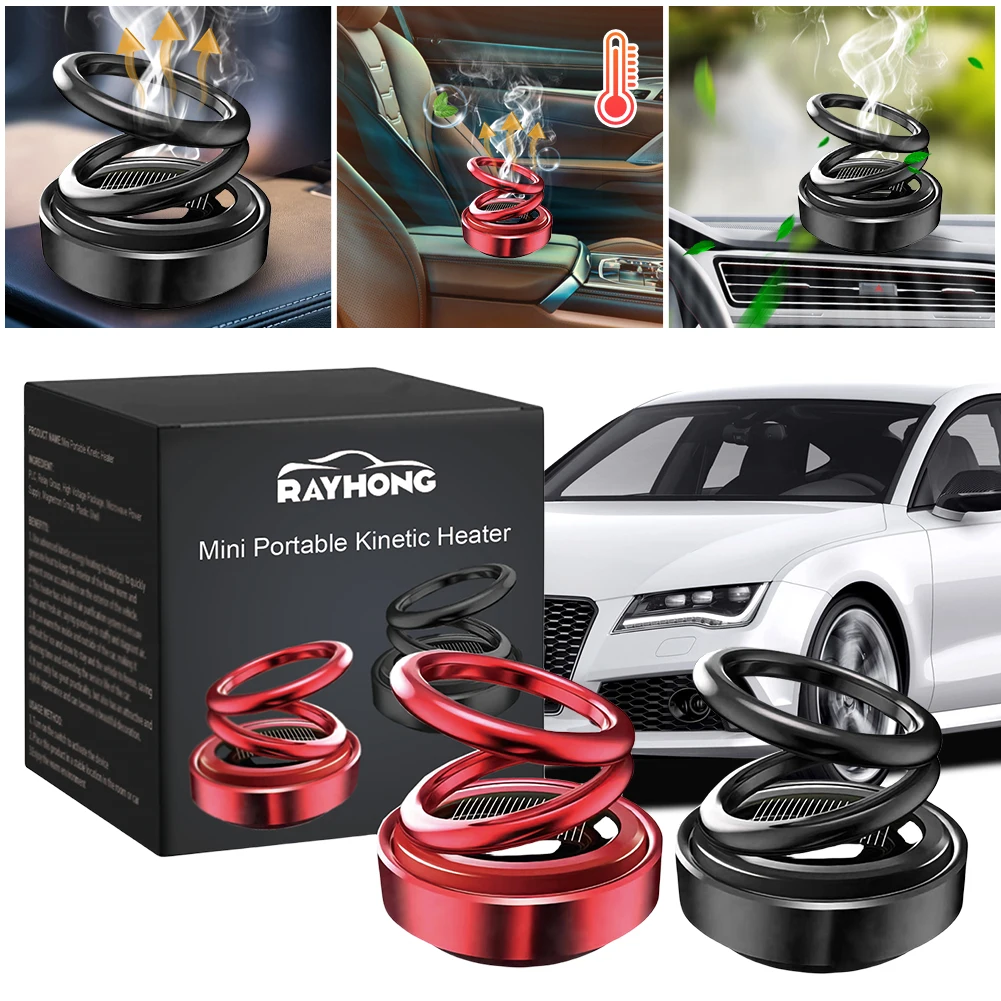 Solar Energy Car Perfume Fragrance 360 Rotation Air Aromatherapy Flavoring Car Parfum Car Air Freshener Car Interior Decoration