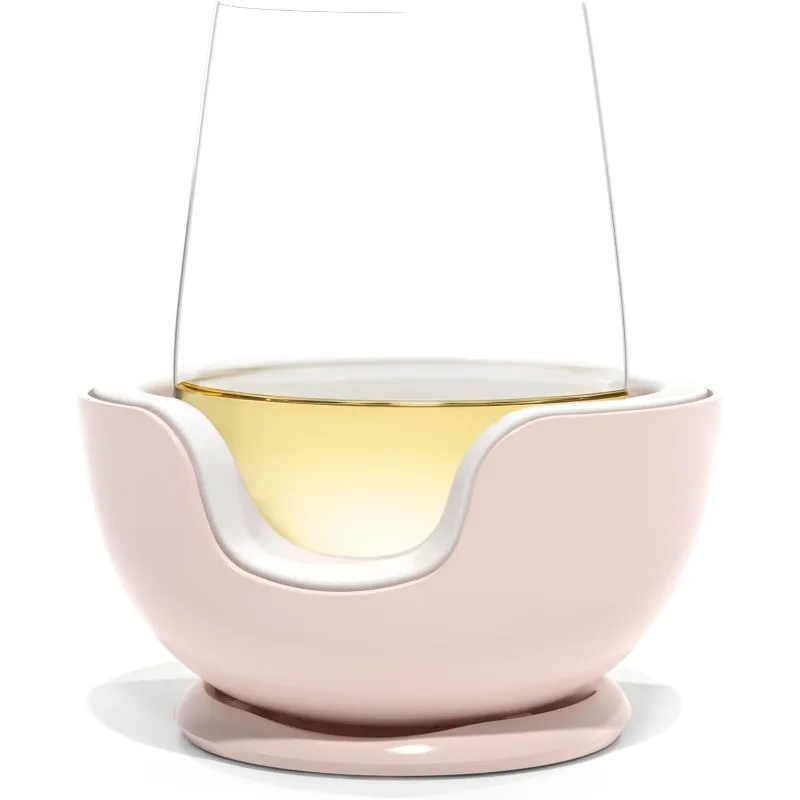 

Stemless Wine Glass Chiller Keep the Chill In Your Glass Made In USA The Original Refreezable Chill Cradle™ | Ac