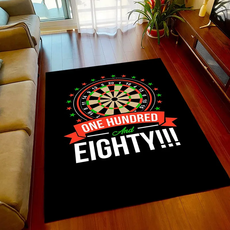 Sport carpet dart target printing carpet game room living room bedroom Area non-slip carpet door mat birthday Rugs gift  home