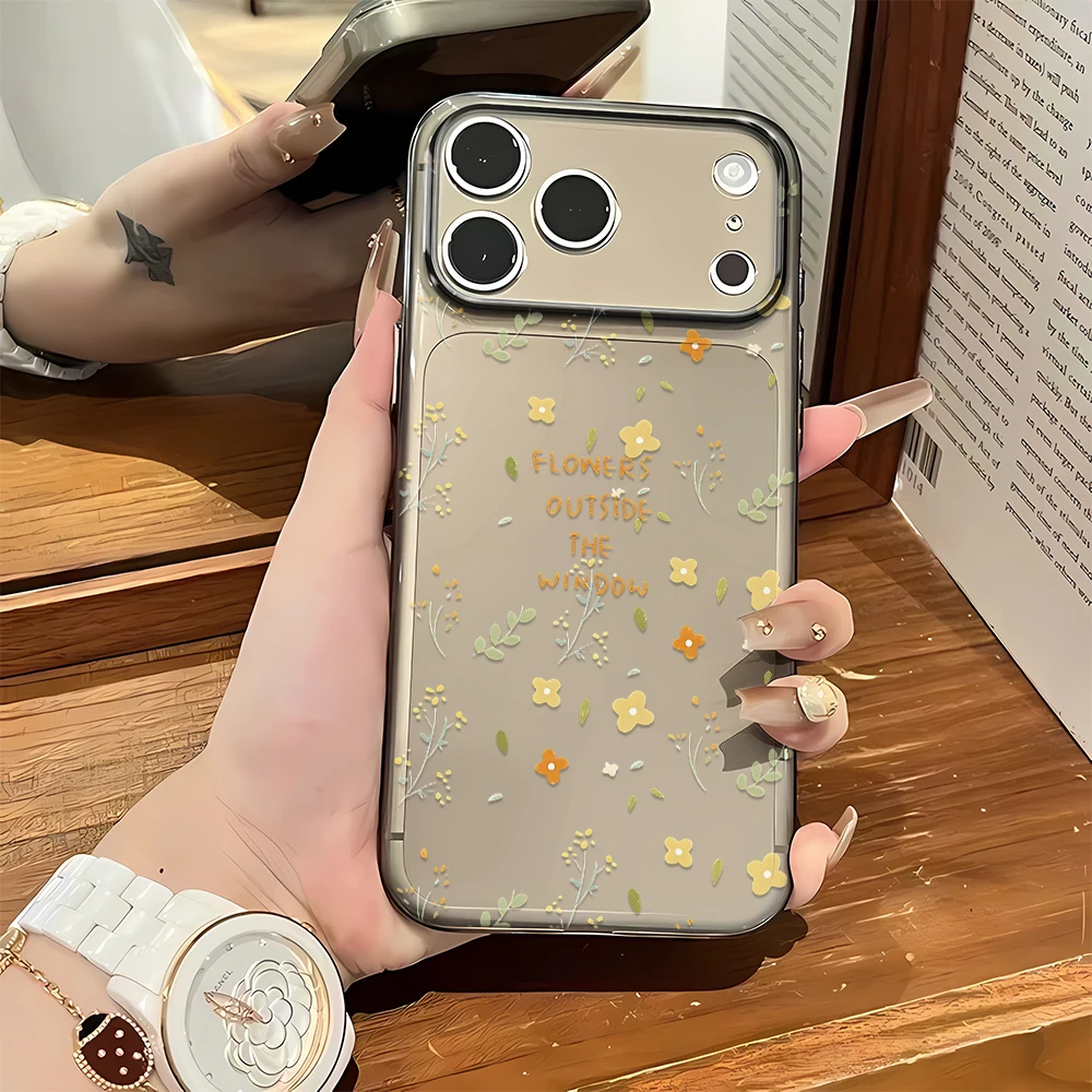 Flowers Outside The Window Case For Iphone 11 Pro Max 14 Air 13 Plus 12 15 16 17 Soft Lightweight Shock Shell Case Cover Funda