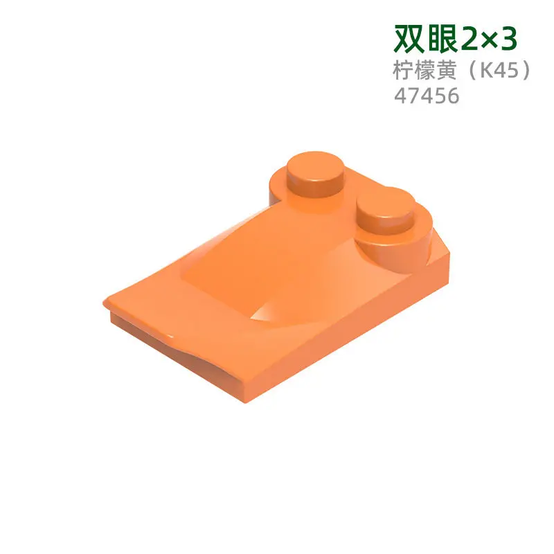 91pcs MOC Compatible Parts 47456 &  55015 319192 Wedge Curved 2 x 3 x 2/3 Two Studs, Wing End Building Blocks Bricks DIY