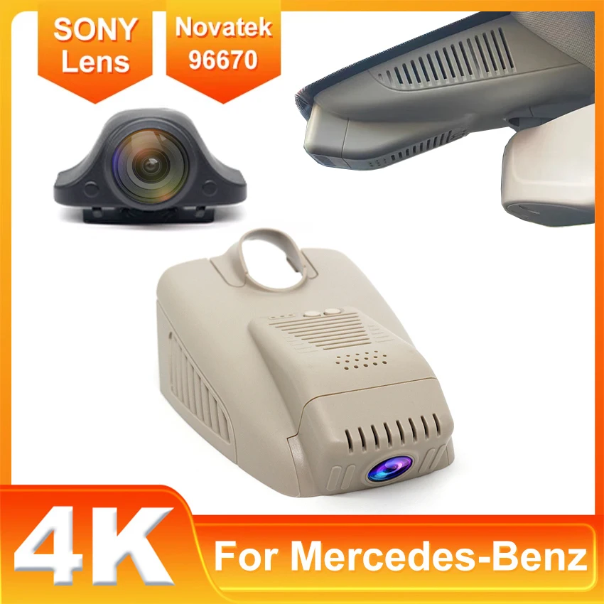 UHD 4K Car DVR Wifi Dash Cam Camera For Mercedes-Benz C Class 220d c200 c205 coupe c400 glc X253 e220d E450 W213 w205(s205)15-22