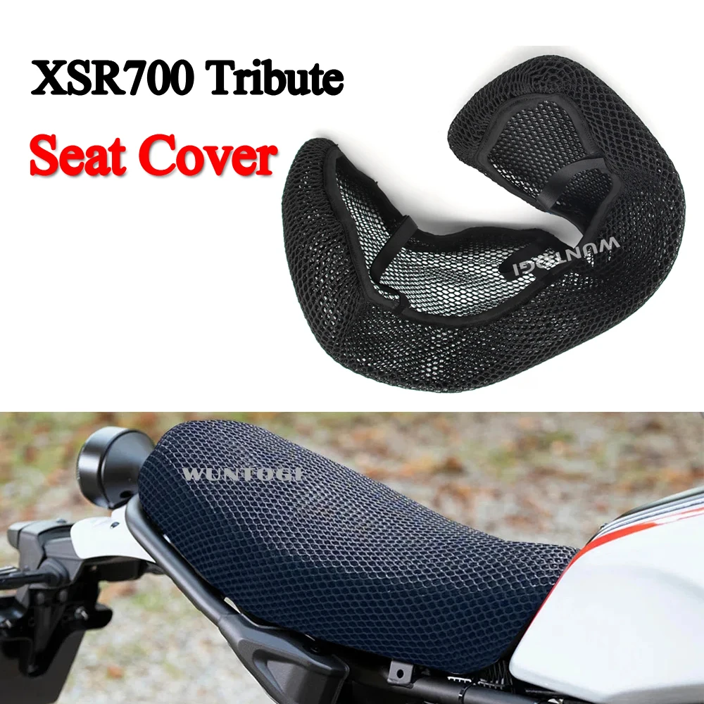 

NEW XSR700 Tribute Motorcycle Seat Cover For Yamaha XSR 700 tribute 2019- 3D Airflow Honeycomb Mesh Protect Cushion Accessories