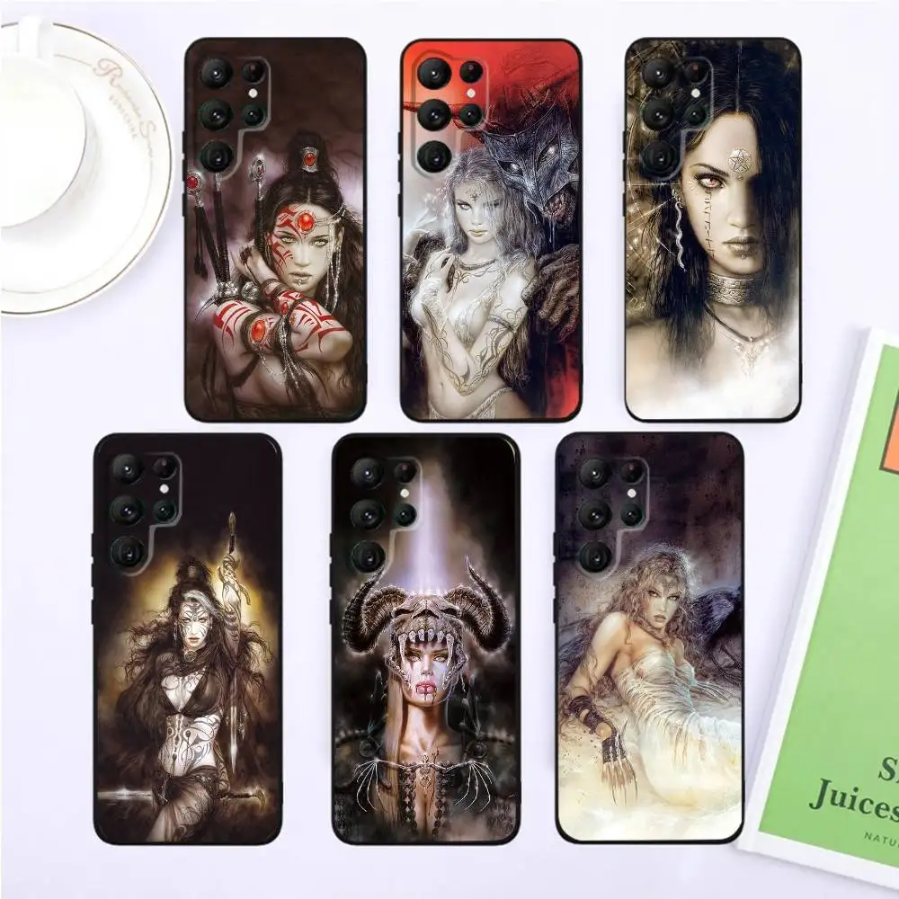 

Luis Royo Art Phone Case For Samsung S25,S24,S23,22,21,Ultra,Pro,S10,S30Plus,20lite Black Cover