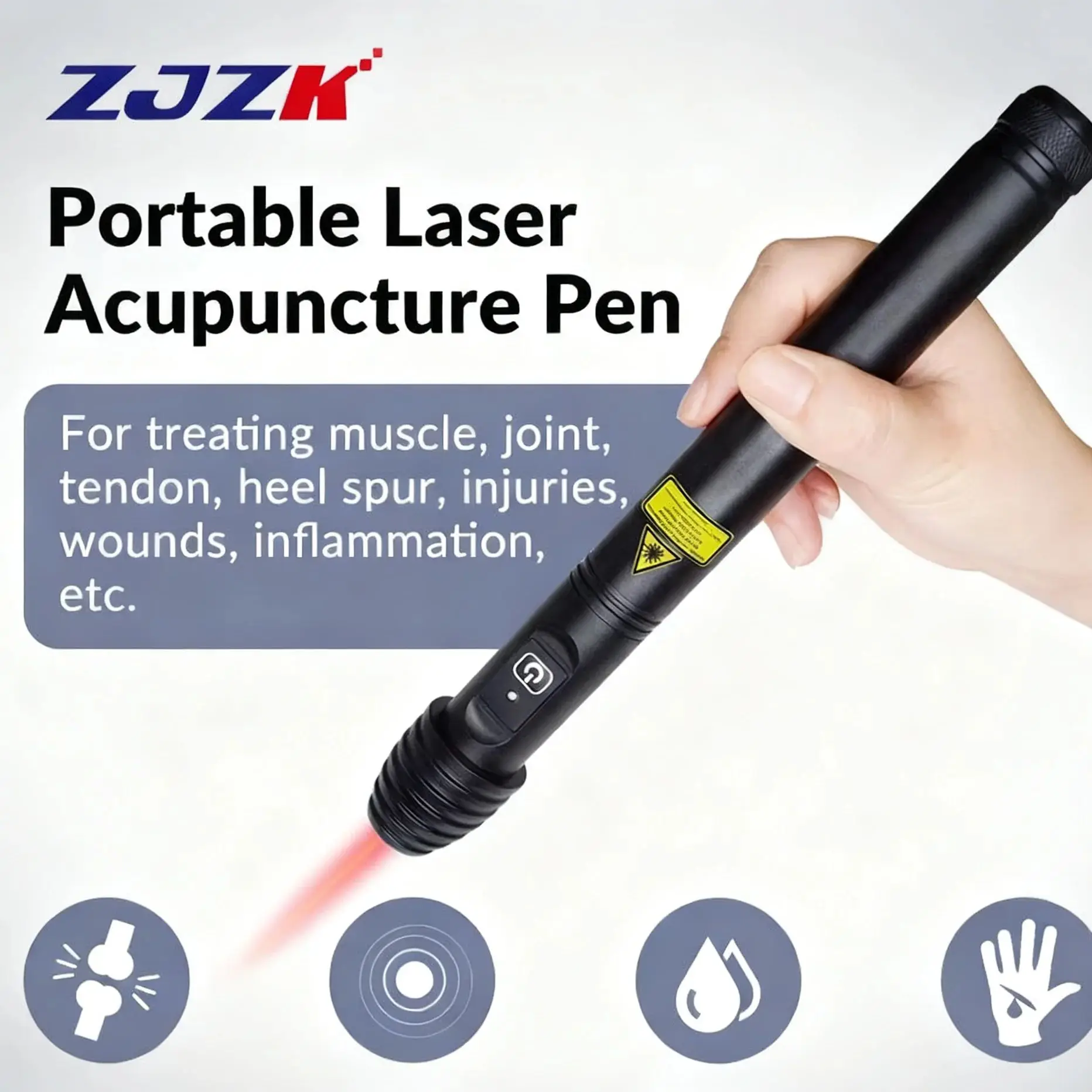 

Near Infrared Light Laser Therapy For Sciatica Pbm Arthritis Treatment Acupuncture Device 500mW 808nm Body Pain Relief Home Use