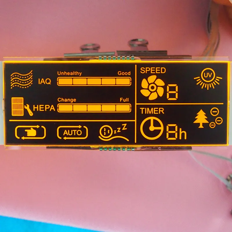 Customizable broken code digital lcd driving method: 1 / 4 duty, 1 / 3 bias Segment VA type digits LCD display screen