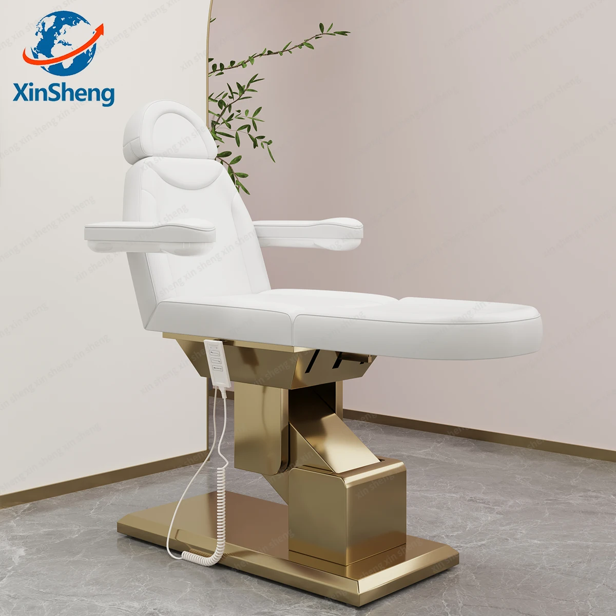 Electric Lift Adjustable Chair Beauty Care Bed Check the Diagnostic Chairs Hospital Clinic Furniture Sofa Material