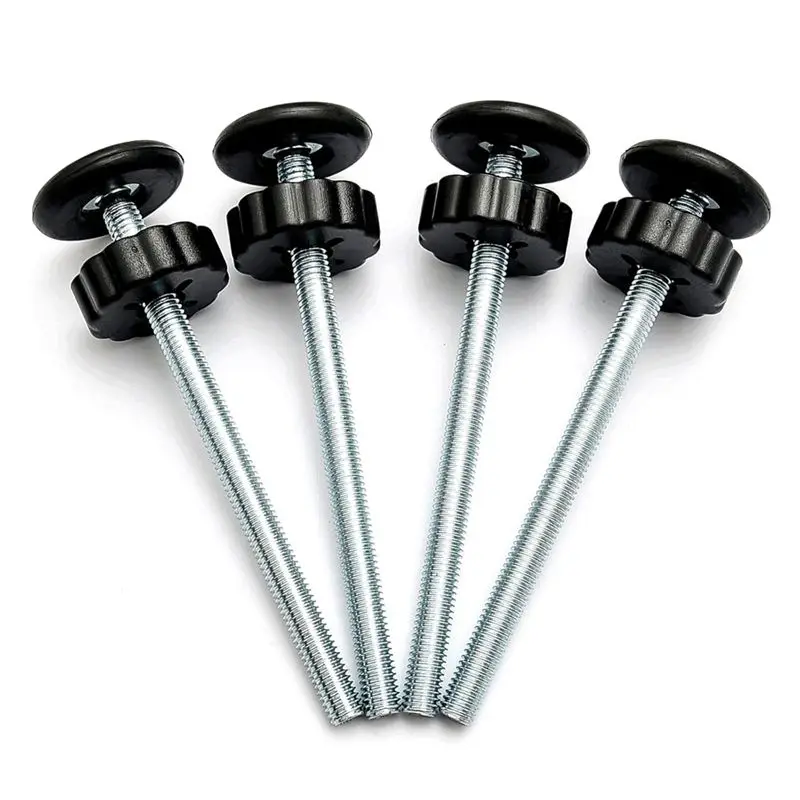 

ABJN-4 PCS Запасные части для детских ворот: резьбовой шпиндельный стержень для защитных ворот для домашних животных и собак, устанавливаемых под давлением, аксессуары для ворот для животных, черный