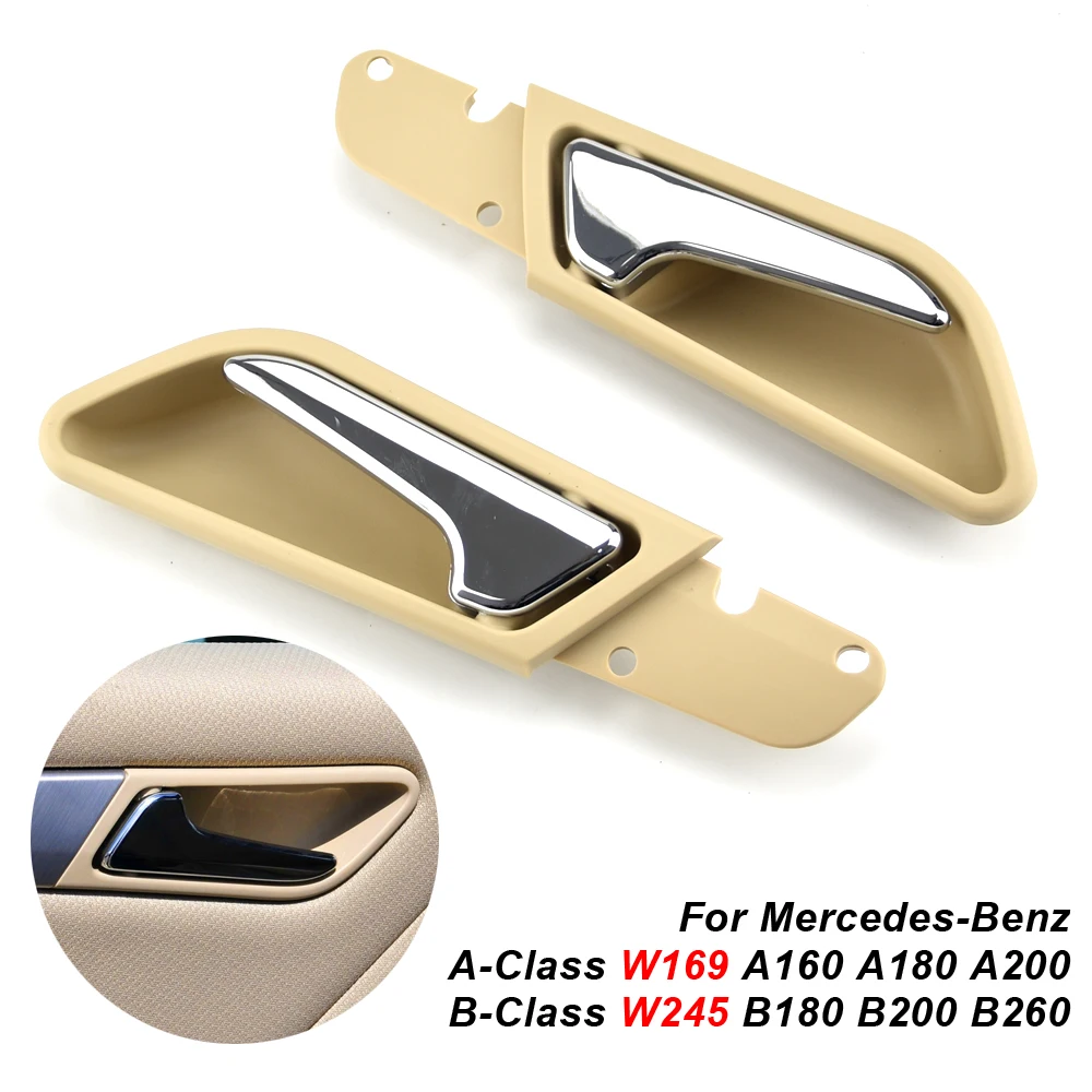 مقبض الباب الداخلي الداخلي للسيارة الأمامي الأيمن الأيسر لسيارة Benz B-Class W245 B180 B200 B260 08-12 لوحة سحب A1697600961