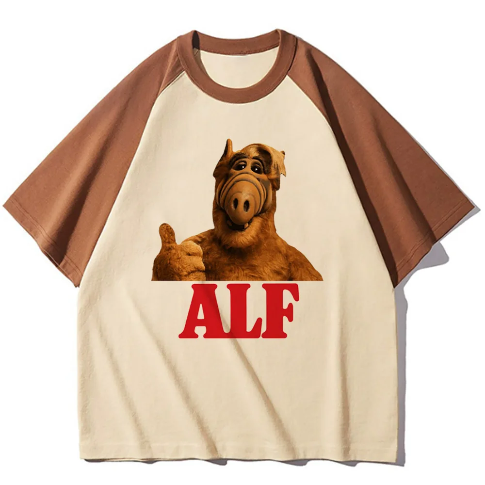 Alf Alien t-shirts women comic t-shirts female funny streetwear 2000s clothing