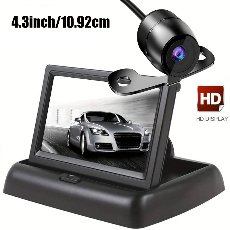 

4.3 Inch Car Rear View Camera With Monitor For Vehicle Video Parking Waterproof Reversing Backup Camera Screen Easy Installation