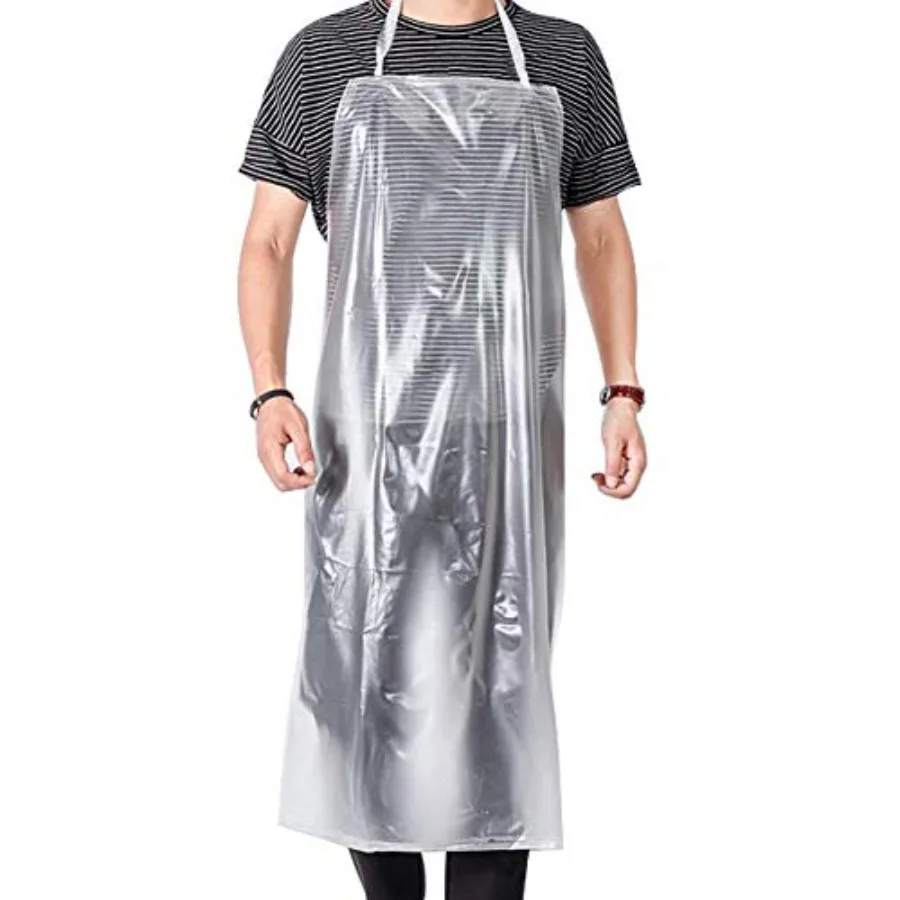 

Unisex 47 x27.5 inches Heavy Duty Transparent PVC Waterproof Apron Made of Vinyl…