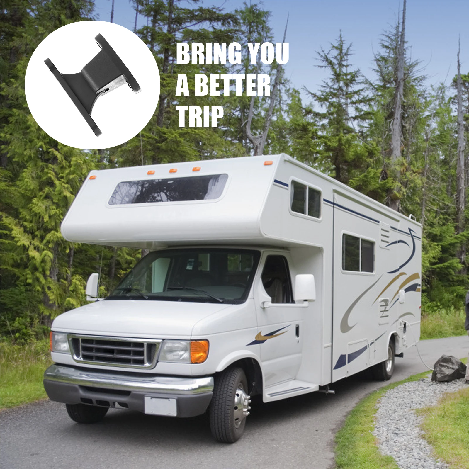 

1pc Retainer RV Caravan Camper Motorhome Boat Exterior Nylon Catcher Cabinet Latch Stopper Hardware Cabin Suction