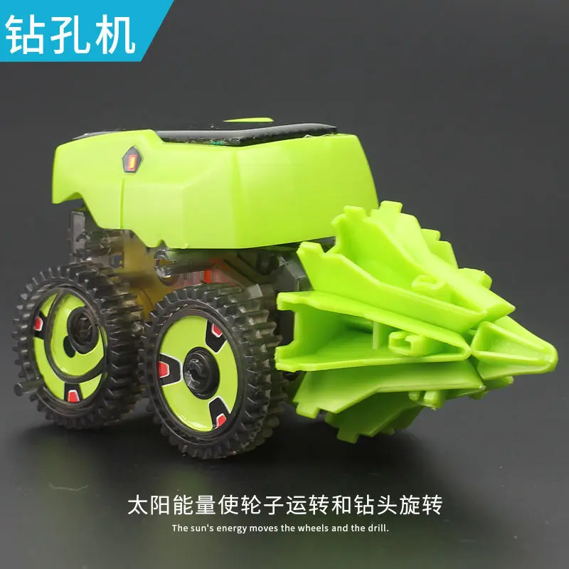 DIY 3-in-1 Solar Powered Transformable Assembled Dinosaur Robot Scientific Experimental Toy