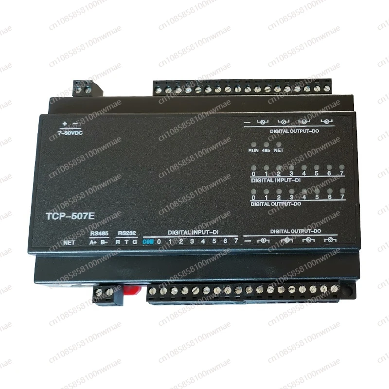 

8DO relay output 8DI switch input, RJ45 port TCP Ethernet IO module Modbus controller, compatible with RS485 232