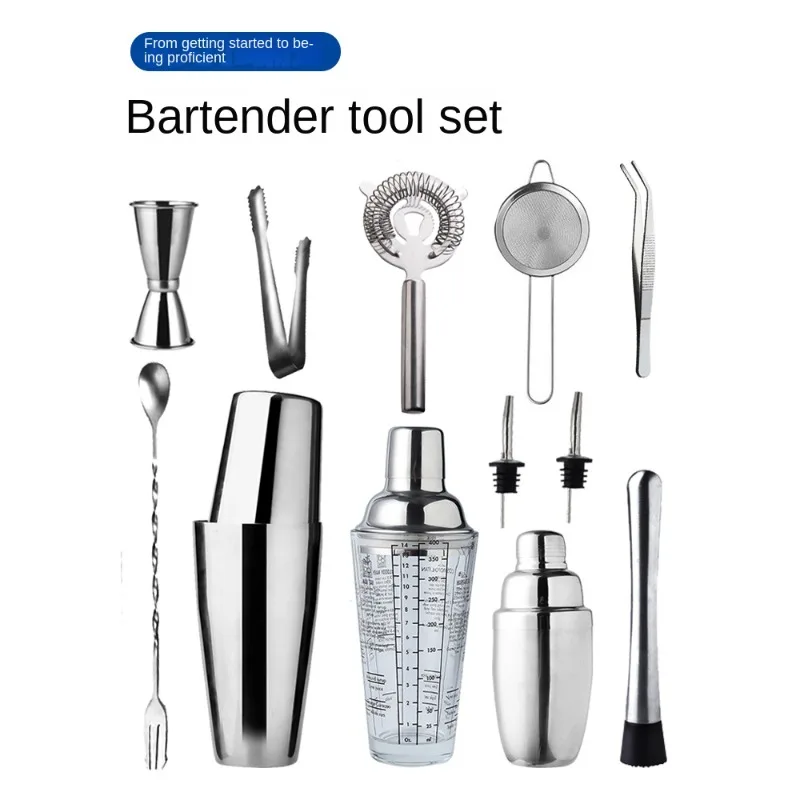 

Stainless Steel Shaker Set Boston Shaker Professional Container Shaker Cocktail Bartending Tool