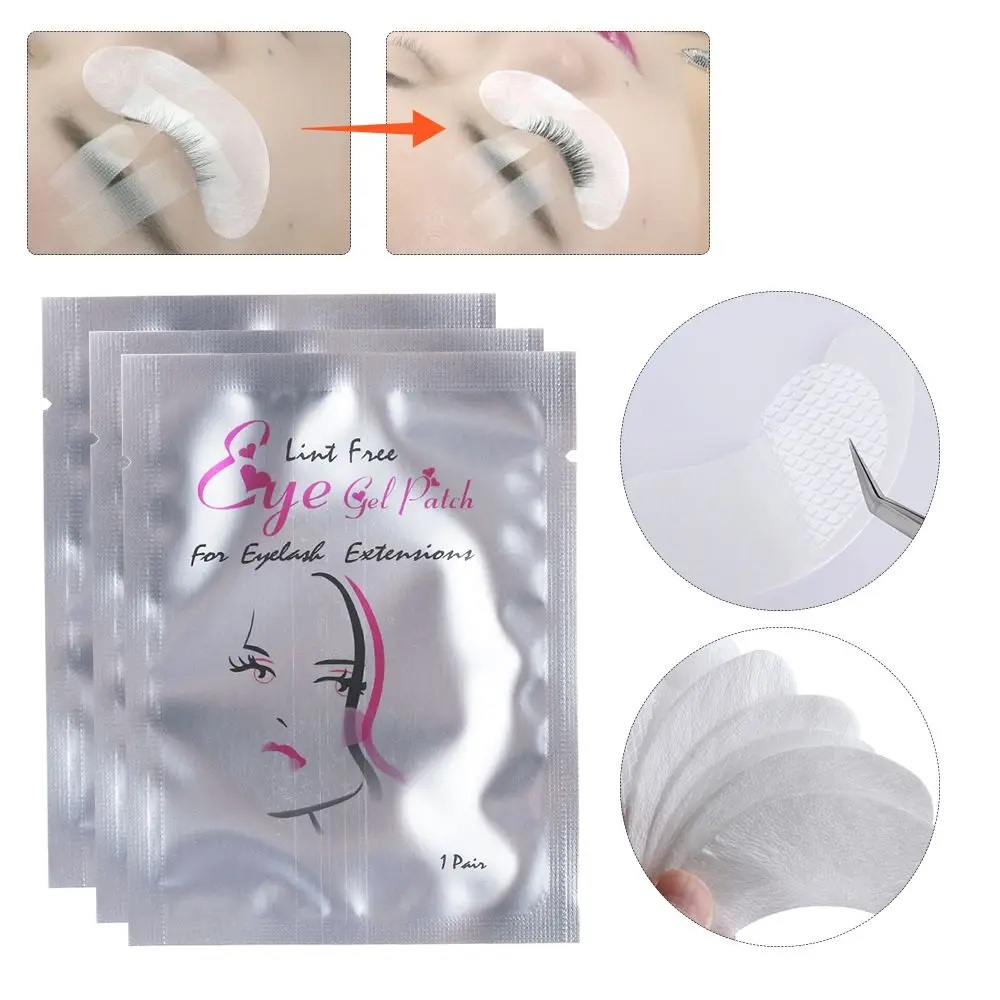 5/10/20/50/100 Pcs ขายร้อน Grafting Lashes Mild สูตร Under Eye Gel Pads Eyelashes Extension Lint ฟรี Eye กระดาษแพทช์