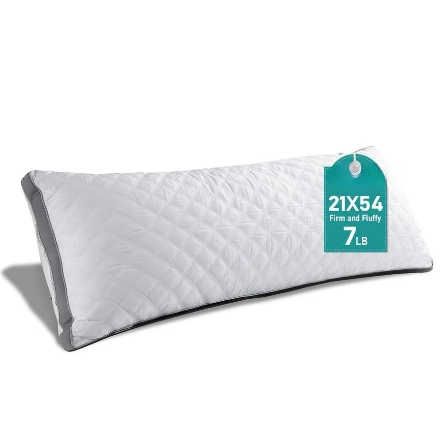 

Премиальная регулируемая стеганая подушка для тела с эффектом памяти, упругая и пышная, из высококачественного плюша, альтернатива пуху, для поддержки головы, 21x54