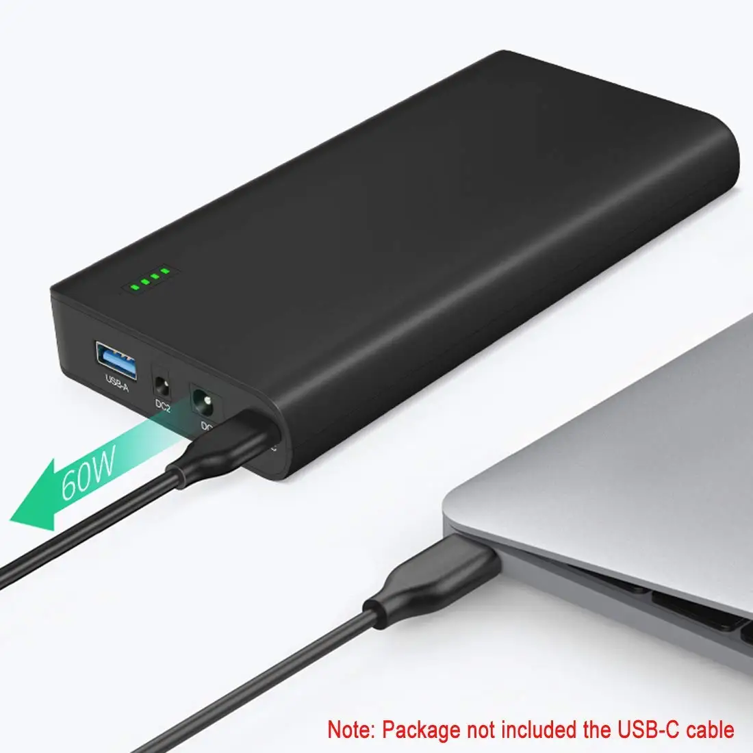 Best Portable 17500mAh 22400mAh DC USB Type C Output High Capacity Laptop Power Bank