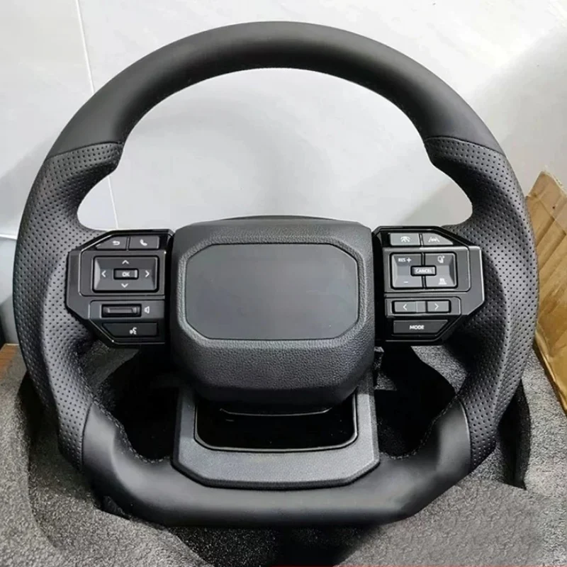 Really Carbon Fiber Customized Steering Wheels For Toyota Landcruiser Prado LC200 LC300 LC250 Steering Wheel Assembly Modified view 5