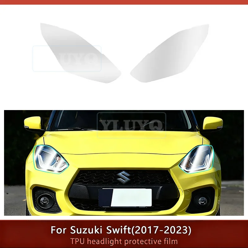

For Suzuki Swift 2017-2023 Car Headlight Film Paint Protection Sticker Anti-scratch Exterior TPU PPF Transparent Repair Resist