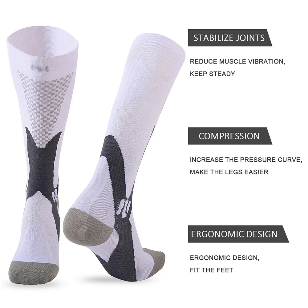 Long Tube Knee High Stockings Socks Striped Soccer Sock Running Sports Socking Unisex Nature Hike Socks Football Socks Non-slip