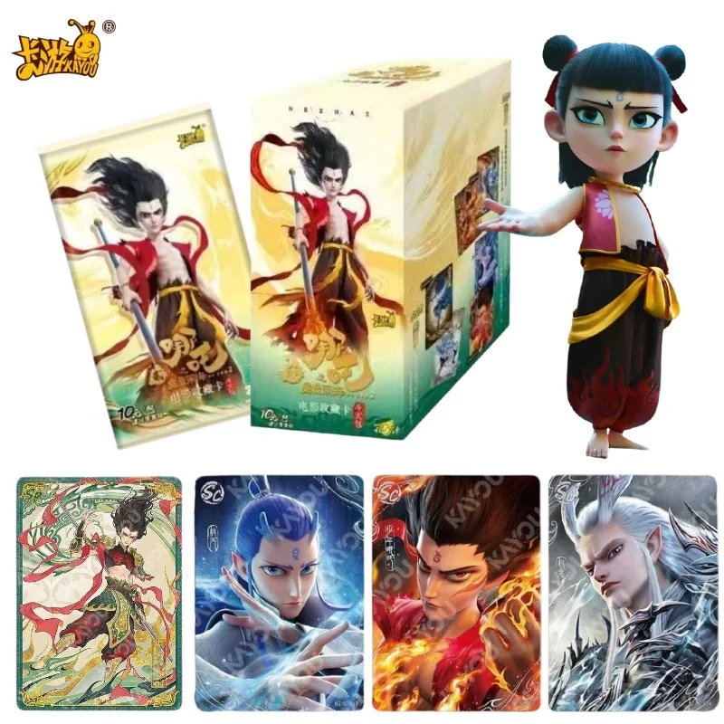 KAYOU Ne Zha Conquers The Sea Blazing Sky Pack Vol.5 Booster Box Nezha Ao Bing Trading Cards Blind Box Anime Collection Gift
