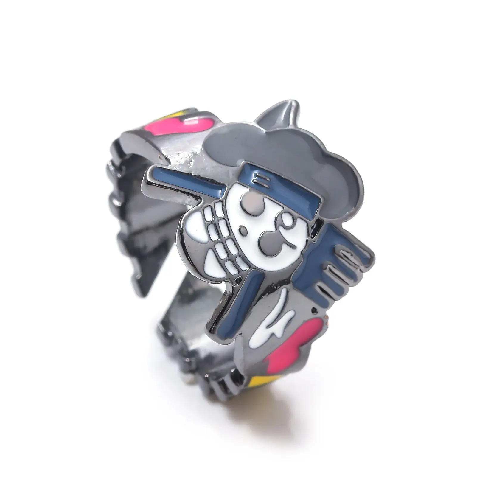 One Piece Luffy Roronoa Zoro Sanji BROOK Anime Character Ring