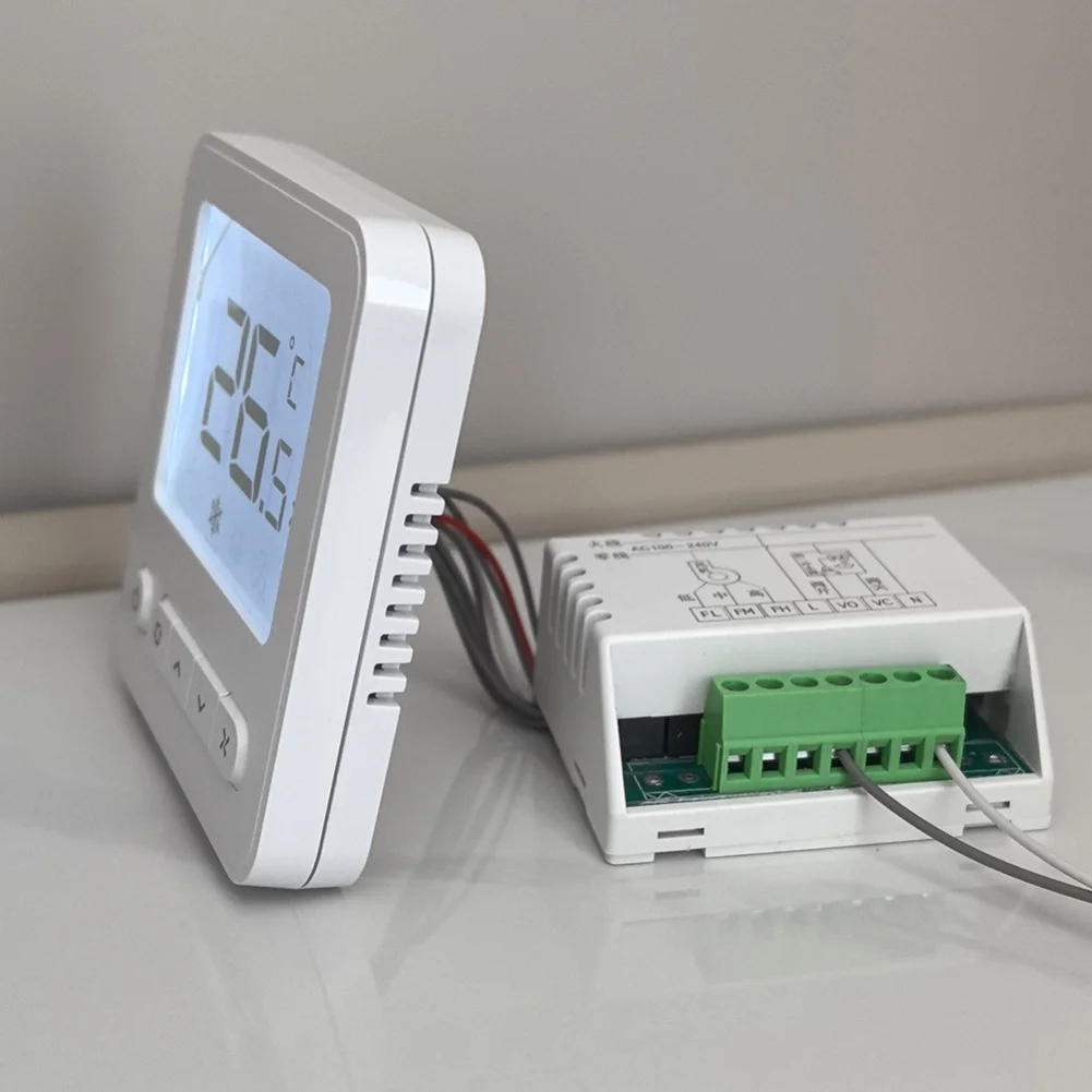 For Indoor Climate Control LCD Thermostat with Programmable Settings and Precise Humidity Sensor to Enhance Energy Efficiency
