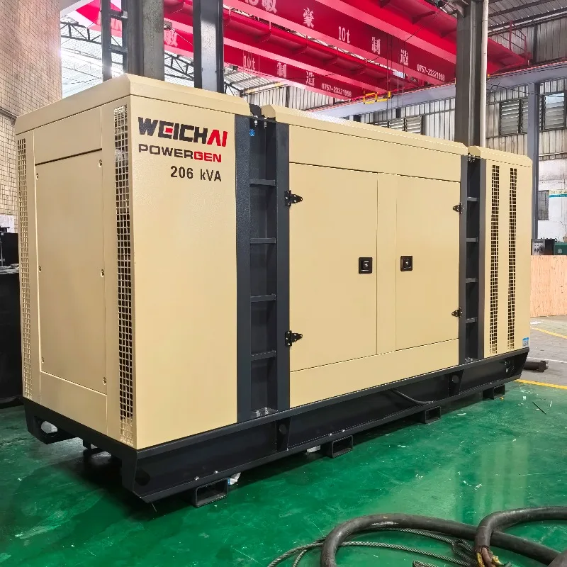 Customized Silent Diesel Generator 160 200KVA Container Type Auto Water Cooled Soundproof Canopy Outdoor Emergency Pow
