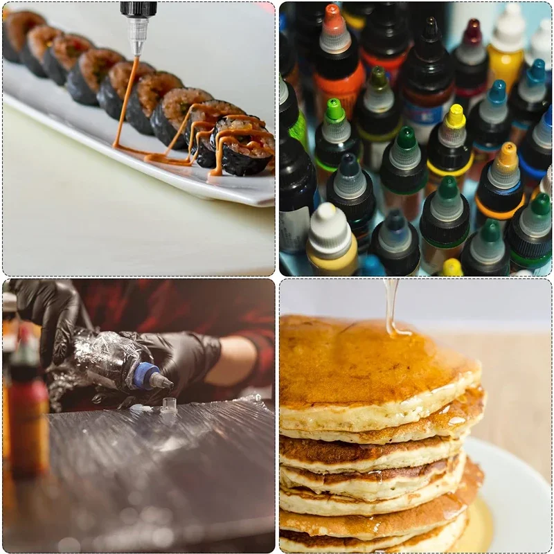 

100 шт. флаконов-диспенсеров Бостон объемом 30-120 мл, сжимаемые бутылки с завинчивающейся крышкой, прозрачные пластиковые контейнеры из ПЭТ для жидких чернил и рукоделия