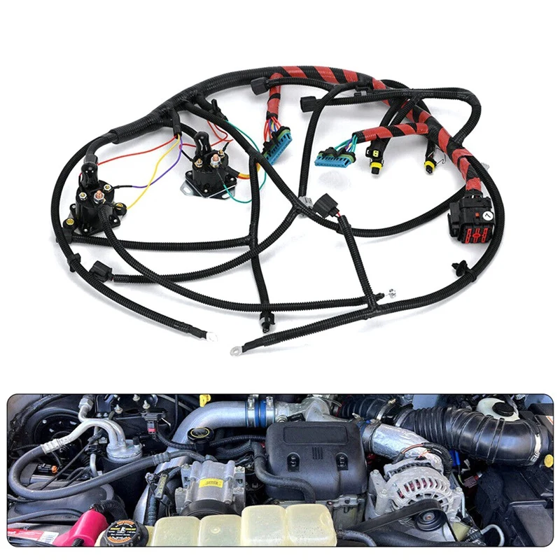 Car Engine Wiring Harness F81Z-12B637-EA For Ford F250 F350 F550 Super Duty 7.3L Diesel 1999-2001