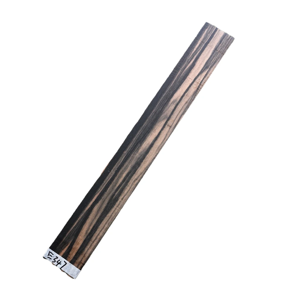 HUATOOL Pattern Ebony African Striped Guitar Fingerboard, Wool Board, Special Texture Production Material 520*70*8