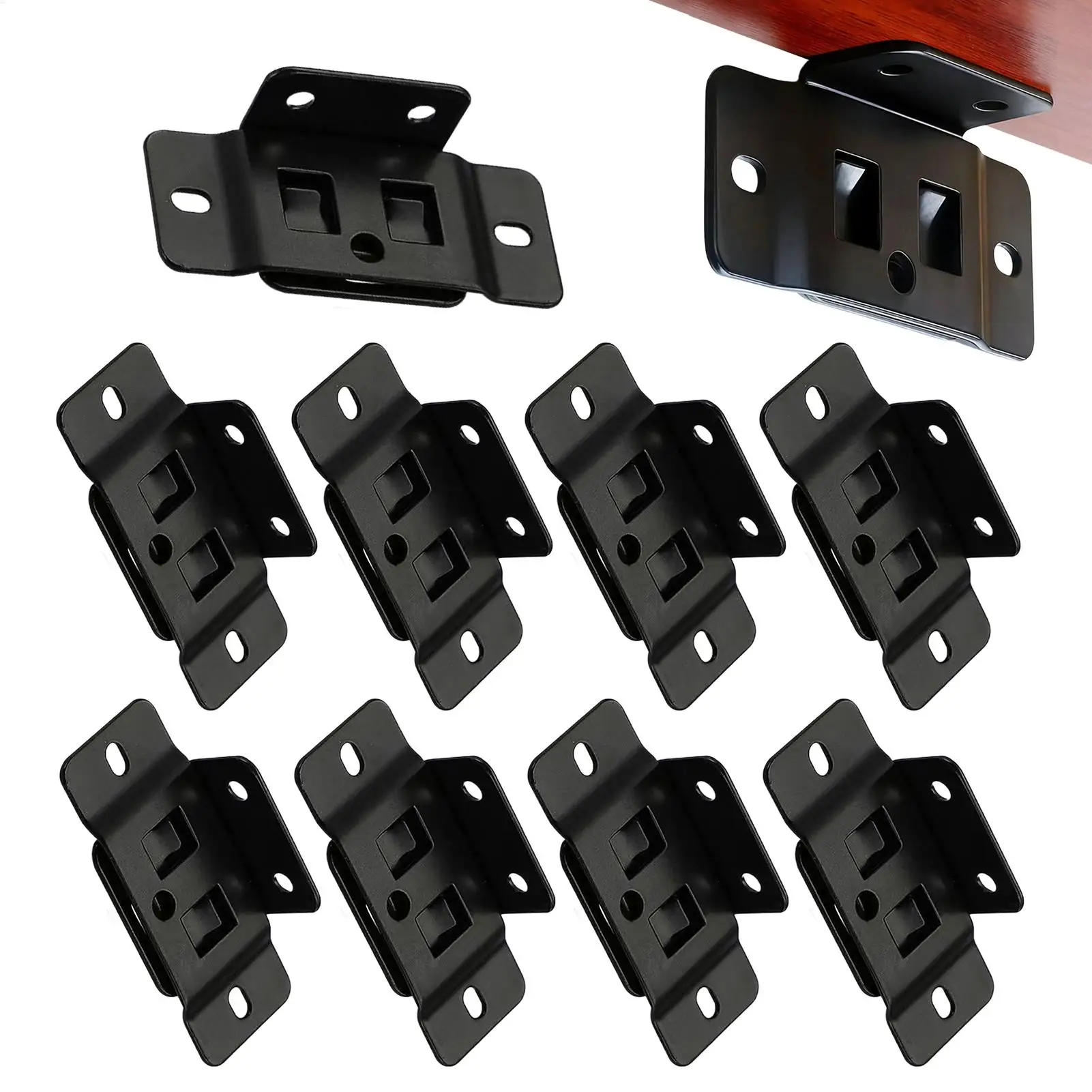 Furniture Corner Connectors L Shape 90 Degree Bracket Set Anti Wobble Support for Drawers Tables Chairs Bed Frames Shelf