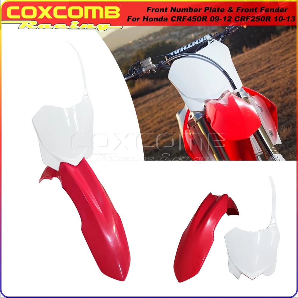 Full Set Plastic Complete Fairing Kit Bodywork For Honda CRF250R CRF450R CRF 250 450 Fender Mudguard Side Panel Shroud Cover