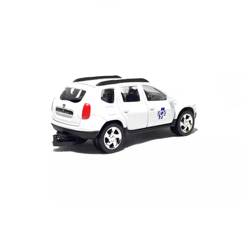 Diecast 1: 64 escala plumero ambulancia motor de bomberos modelo de aleación simulación decoración pasatiempos colección de recuerdos exhibición estática